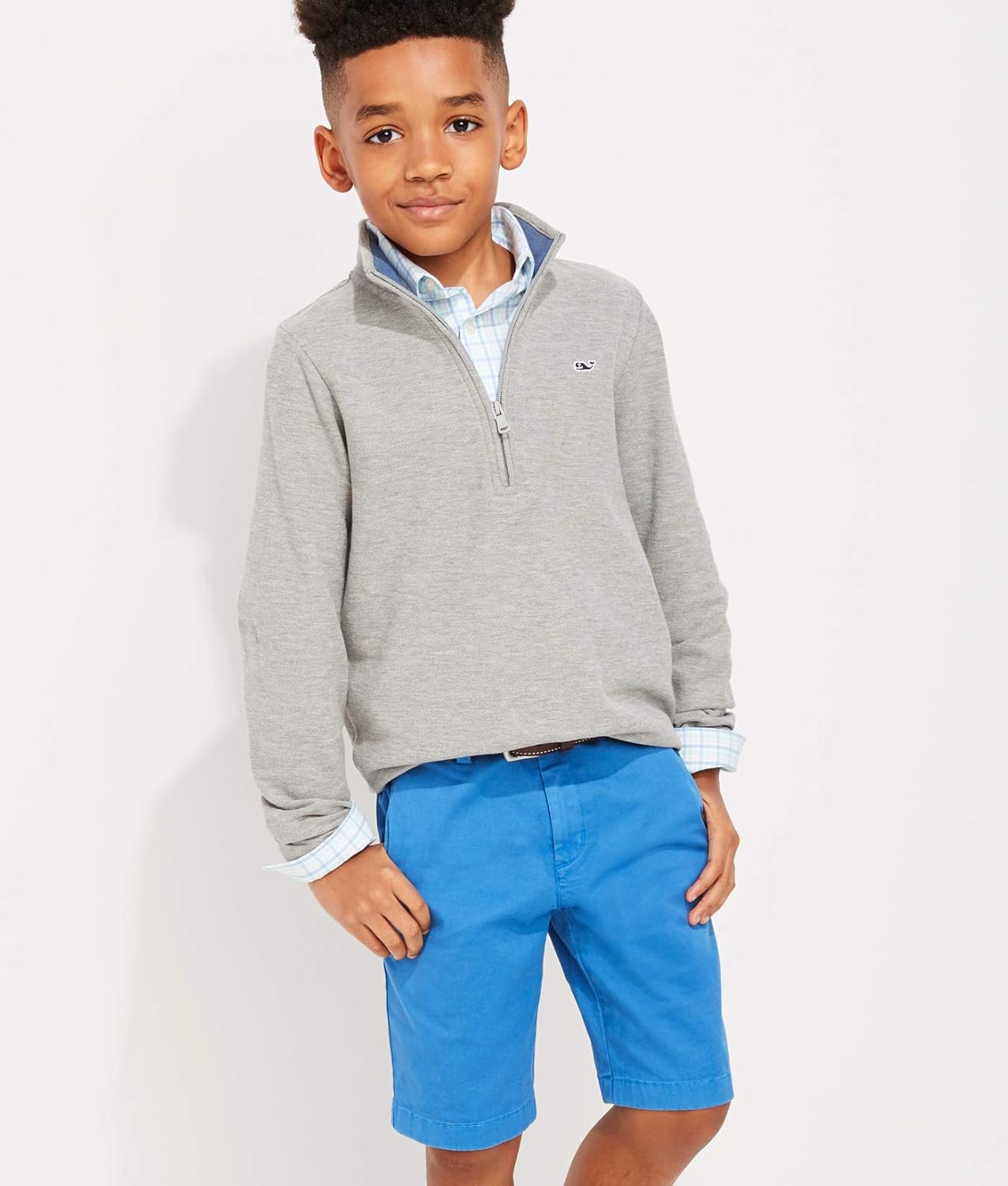 Vineyard Vines Boys' Saltwater 1/2-zip Pullover: Clothing