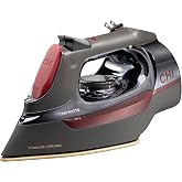 CHI Steam Iron for Clothes, 1700 Watts, 8" Retractable Cord, Black | Professional Grade, Titanium Infused Soleplate, 400+ Steam Holes, 3-Way Auto Shutoff