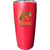 Florida A&M Rattlers 16 oz Insulated Stainless Steel Tumbler Straight - Red. Officially Licensed Collegiate Product