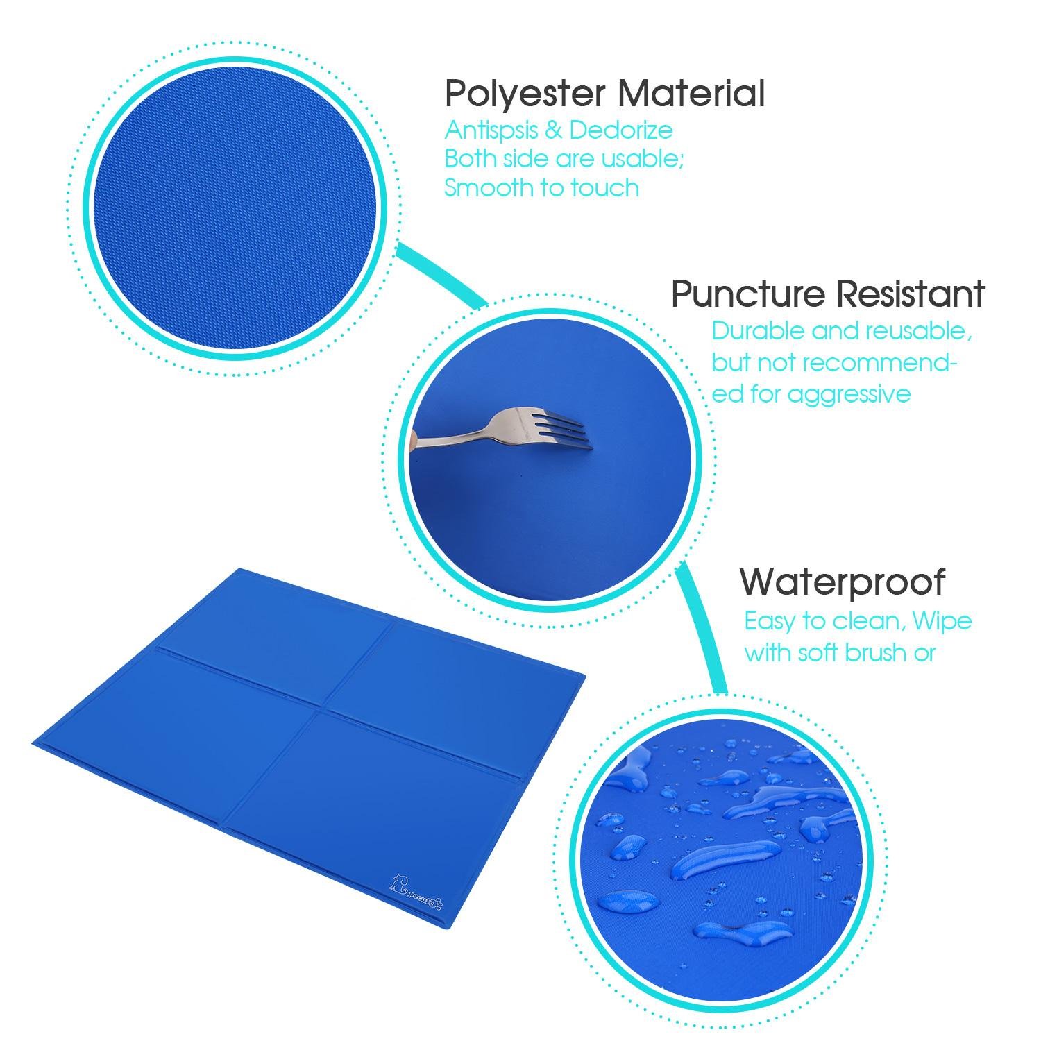 Dog Cooling Mat Extra Large 96x81cm, Non-Toxic Gel Self Cooling Pad for Pets in Hot Summer
