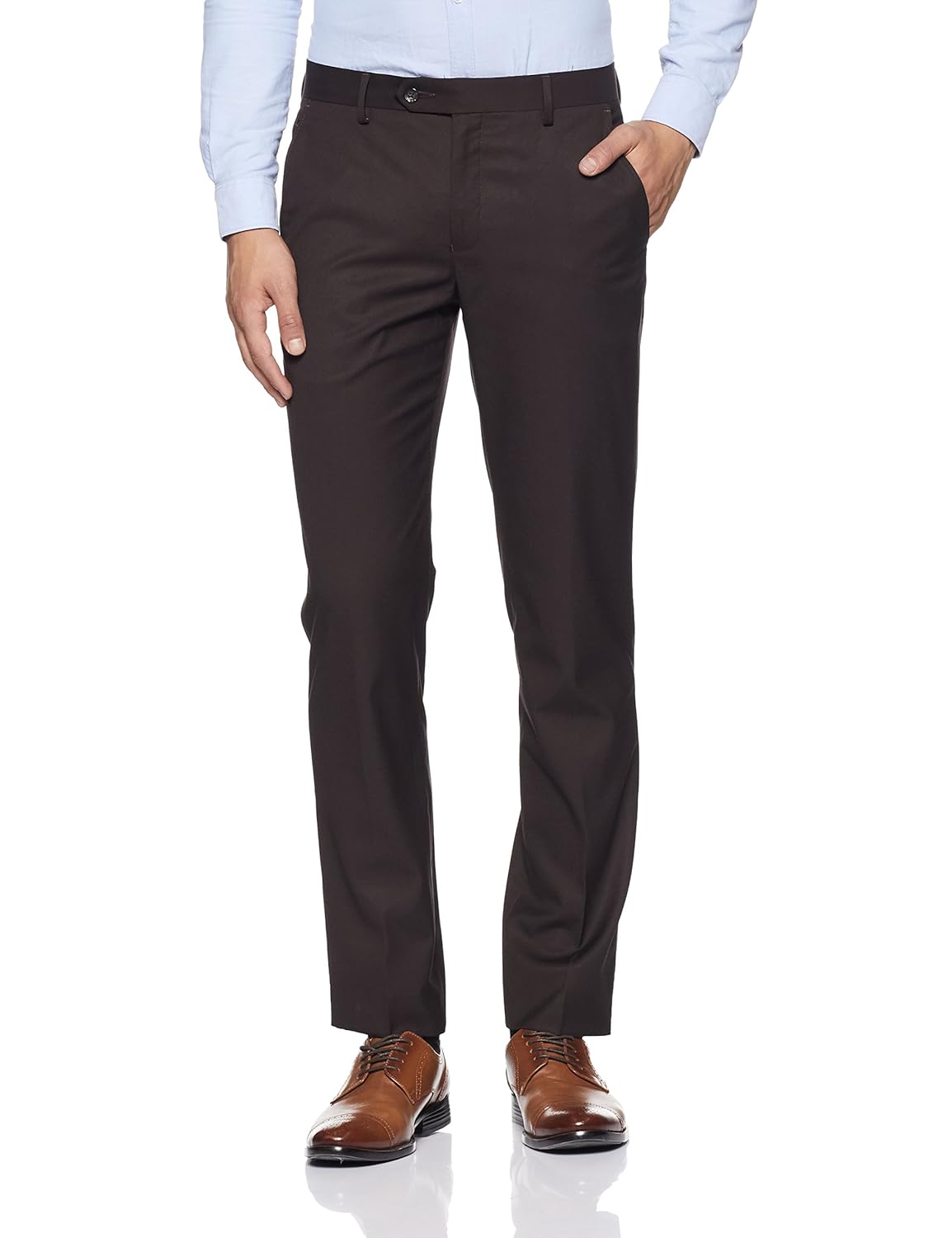 louis philippe men'sslim fit formal trousers
