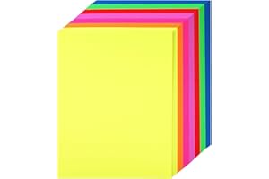 Bright Color Paper Colorful Cardstock - 8.5’’ x 11’’ Letter Paper Size 65lb Cover Card Stock Rainbow Colors Paper 70 Sheets P