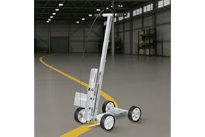 HamRoRung Parking Lot Striping Machine, Adjustable Height Spray Paint Line Marking, Parking Lot Striper, Marking Tool Draw Lines, Arcs, S-Lines, Circles for Driveway, Concrete, Basketball Court