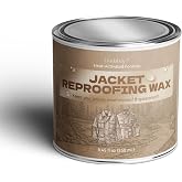 Canvas &amp; Fabric Wax for Jackets&ndash;Natural Protection Against Water, Wind&amp;Abrasion&ndash;Restores Waterproof, Flexibility &amp; Patina for Canvas &amp; Cotton Waxed Jackets, Workwear&ndash;Easy Heat-Activated Formula