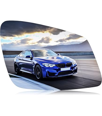 Burco BMW Passenger Side Mirror Glass - Convex Power Replacement For 2010-2014 Models