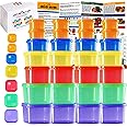 miaform Portion Control Container and Food Plan (Labeled 28 Pcs) - 21 Day Portion Control Container Kit- 21 Day Tally Chart with e-Book