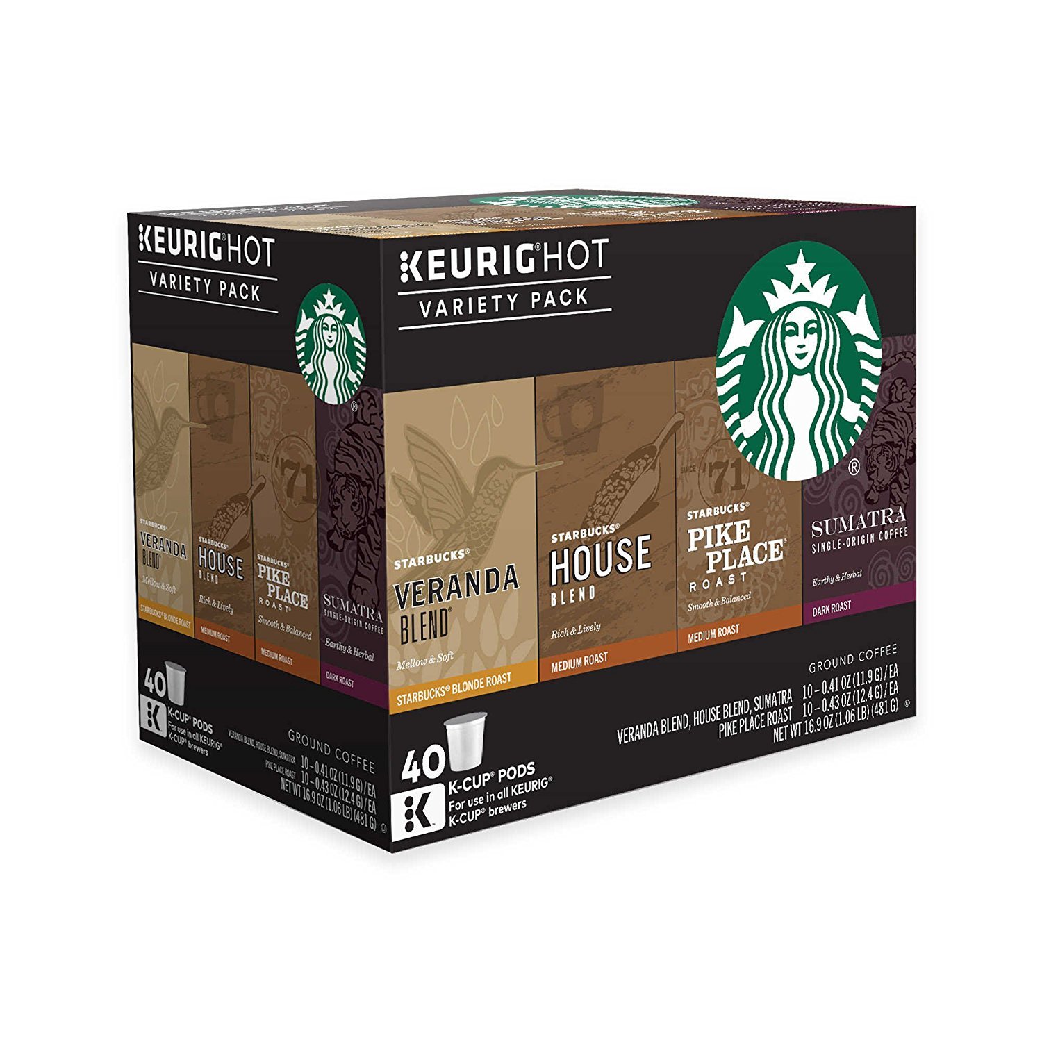 Keurig Starbucks Coffee 40 Ct K Cup Pods Variety Pack Buy Online In Azerbaijan At Azerbaijan Desertcart Com Productid 25071938