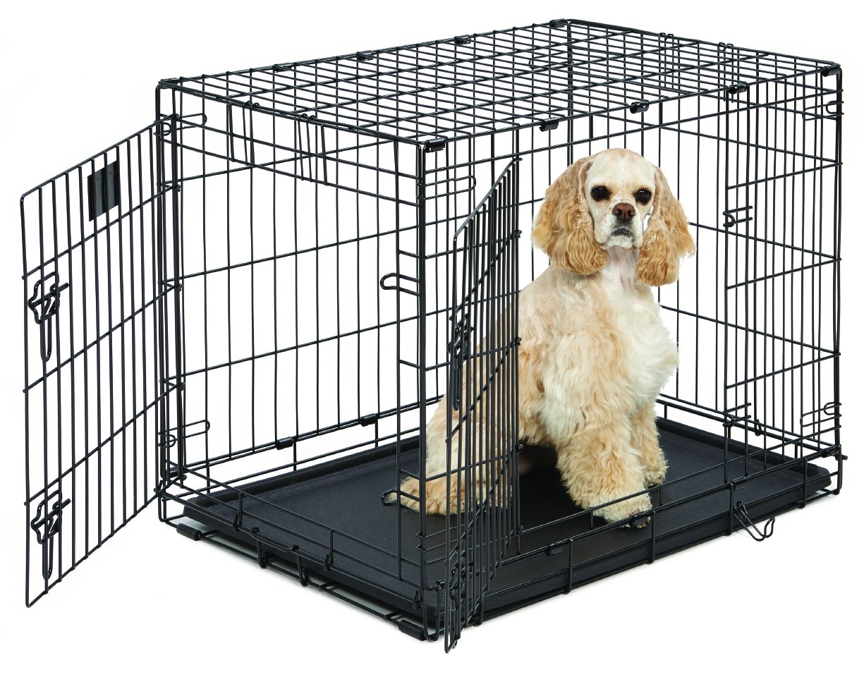 MidWest Life Stages Folding Metal Dog Crate Double Door 30Inch w