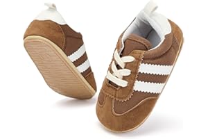 BACSAC Baby Shoes for Boys Girls Non Slip Low Top Infant Walking Shoes Breathable Comfort Toddler Walker Shoes Pull On Newborn Baby Sneakers 3 6 9 12 Months