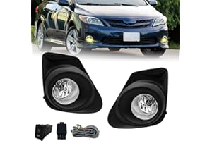 BOXLIGHT Fog Lights For Toyota Corolla 2011 2012 2013 Fog Lamps Assembly 2PCS With Bezels Switch and Wiring Kit