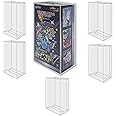 EVORETRO Display Case Storage Protector for Pokemon Japanese Booster Box Small – 5-Pack 0.5MM Thick Plastic Display Case for Collectible Gaming Card Storage and Organization. Elevate Your Collection.