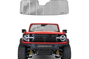 Pigenius Windshield Sun Shade for Ford Bronco 2021-2025, Custom Fit Front Window Sunshade - AstraGuard