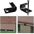 Muzata 72Pack Starter Clips for Decking Universal Starter Stainless Steel Clips Hideaway Fasteners for 800 SQ. FT. Composite Hidden Deck Boards M028