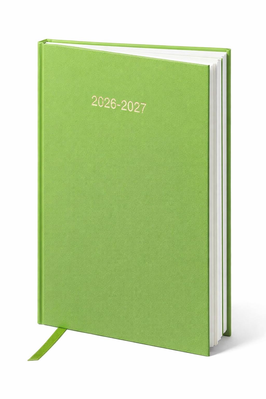 Top Sale Academic Diary 2026-2027 A4 Week to View Planner – Student Diary with Ribbon Marker, Hardcover Casebound Weekly Academic Planner August 2026–July 2027 School & University Planner Lime