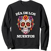 Dia De Los Muertos Day Of The Dead Sugar Skull Sweatshirt