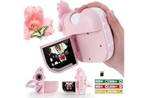 TINYLENS Dino Microscope for Kids, 1000x Portable Digital Microscope Camera with 2" Screen, Educational Science Kit Birthday Gifts for Kid Age 4-12, 32GB TF Card Included