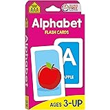 School Zone Alphabet Flash Cards: Learn the ABCs, Preschool & Toddlers, Letters & Phonics, Colorful & Fun Learning, Ages 3 an