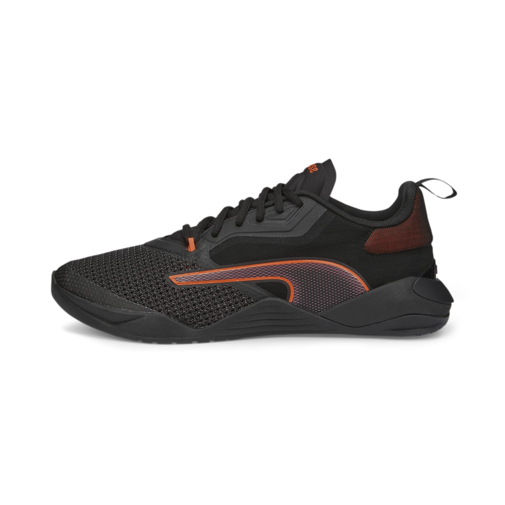 PUMA Mens Fuse 2.0 Gym Trainer, PUMA Mens Black-Cayenne-Wood Violet, 7