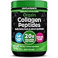 Orgain Hydrolyzed Collagen Peptides Powder For Women & Men, 20g Grass Fed Collagen, Unflavored - Hair, Skin, Nail, & Joint Su