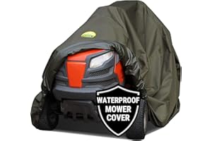FMLYCOVERS Riding Lawn Mower Cover, Waterproof Outdoor Riding Mower Cover, Riding Lawnmower Cover Waterproof Heavy Duty, Lawn Tractor Cover