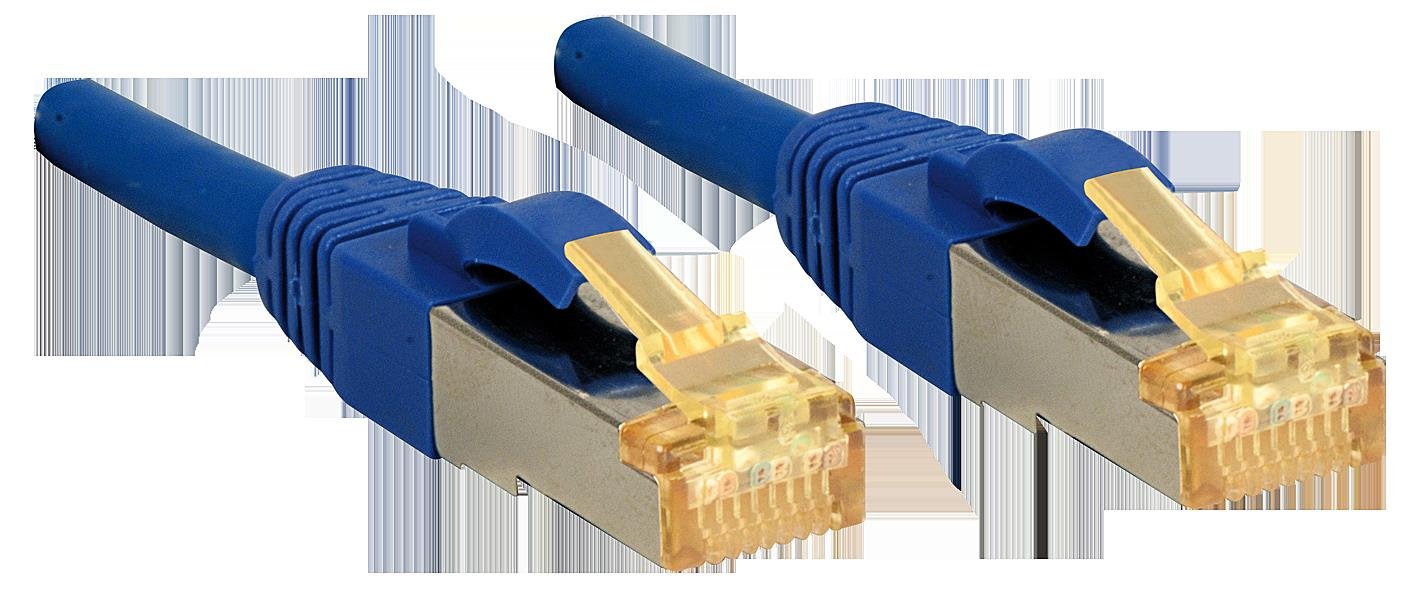 LINDY 47275 Network COPPER Cable Cat. 7 S/FTP LSOH 600MHz 0.3 m Blue
