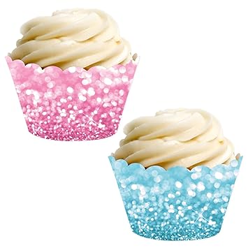 Amazon Com Andaz Press Party Cupcake Wrapper Decorations Faux Pink