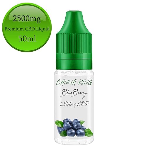 CBD Liquid BlueBerry 50ml mit 250mg 500mg 1000mg 1500mg 2000mg 2500mg von Canna King (2500mg)