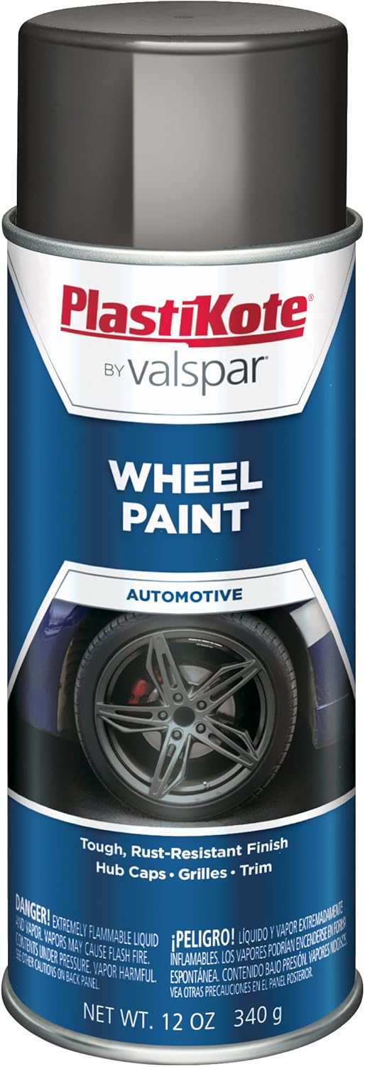 PlastiKote 626 Charcoal Gray Wheel Paint 12 oz. Automotive