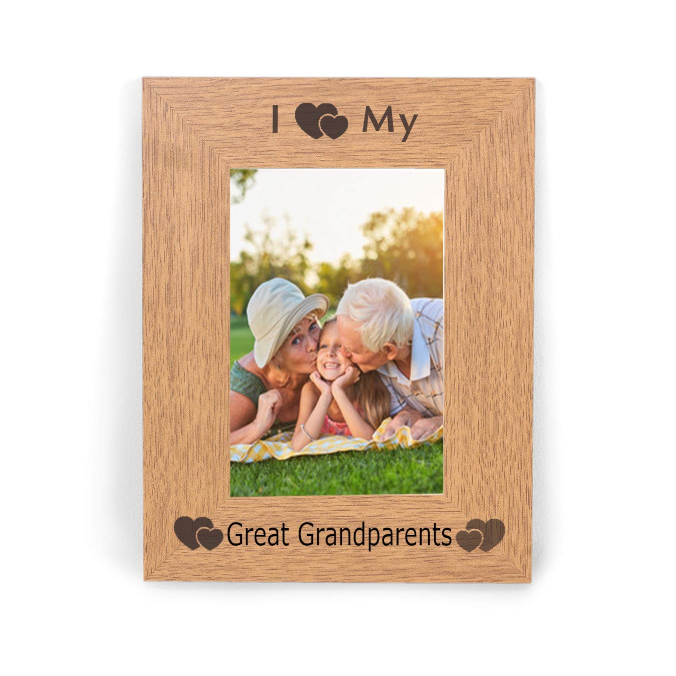 I Heart My Great Grandparents Love 6 x 4 Picture Photo Frame Novelty Gifts Ideas From Kids Great Grandchildren