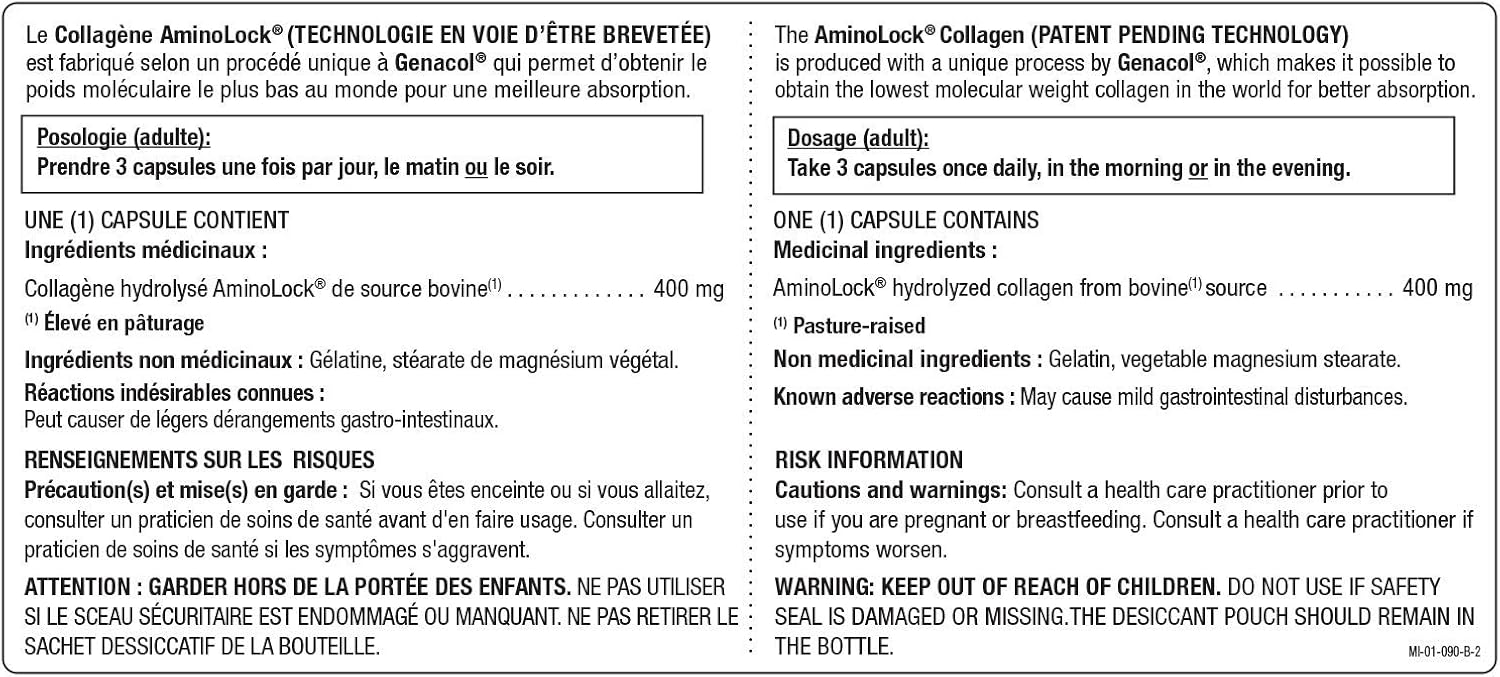 Collagen Pills for Joint Relief from GENACOL - 90 Colageno Hidrolizado Capsules | Enhanced Absorption Joint Supplements for Men and Women | Gluten Free, Non GMO: Beauty