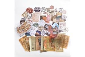 Vintage Scrapbook Stickers, Aesthetic Botanical Journaling Supplies, Retro Flower Leaf Ephemera Pack for DIY Crafts, Bullet J
