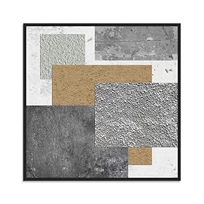 SIGNWIN Framed Canvas Wall Art Texture Painting Canvas...