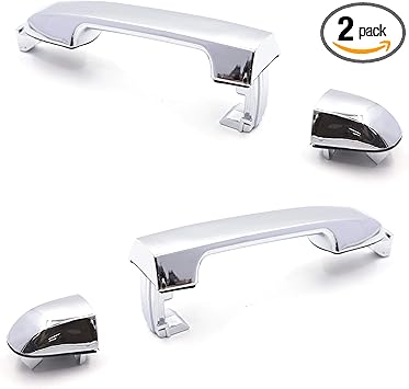 Amazon Com Set Of 2 Rear Left Right Pair Exterior Chrome Door Handle Set Replacement For Kia Forte Cerato Forte5 2009 2013 Automotive