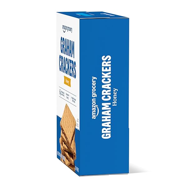 AMAZON GROCERY, HONEY GRAHAM CRACKERS, 14.4 OZ (PREVIOUSLY HAPPY BELLY, PACKAGING MAY VARY)
