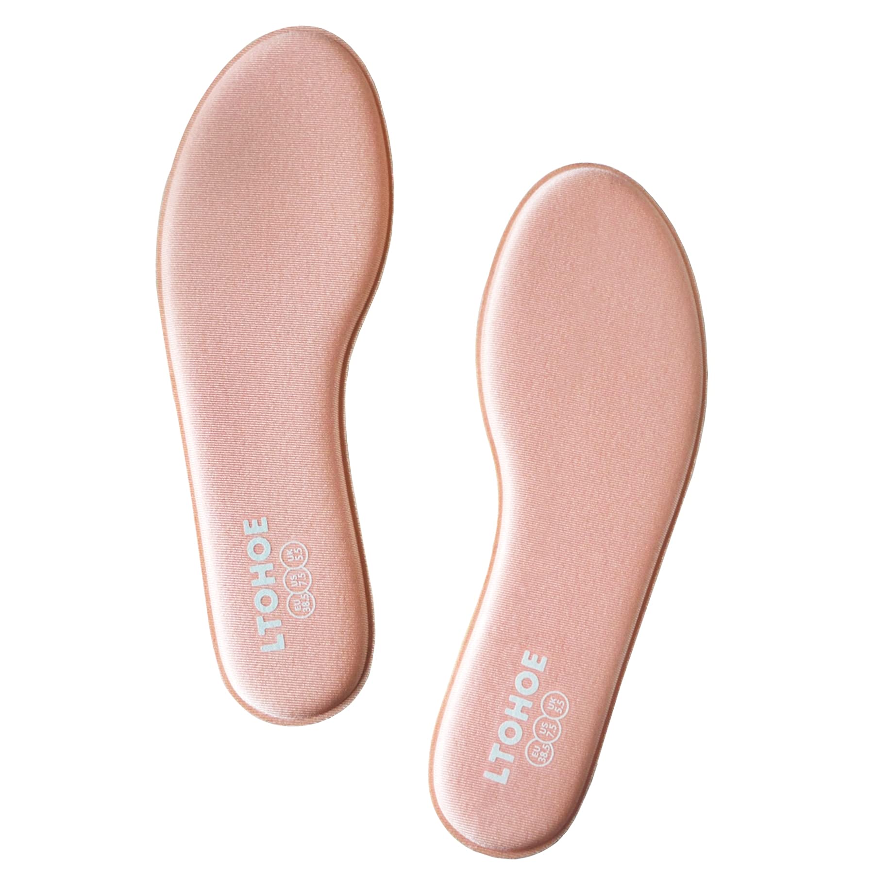 Photo 1 of Memory Foam Insoles for Women, Replacement Shoe Inserts for Work Boot, Running Shoes, Hiking Shoes, Sneaker, Cushion Shoe Insoles Shock Absorbing for Foot Pain Relief, Comfort Inner Soles Pink US 8