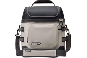 Coleman Pro Insulated Lunchbox, 16/24 Can Portable Soft Cooler, Rugged Outdoor Design for Jobsites, Puncture-Resistant with D