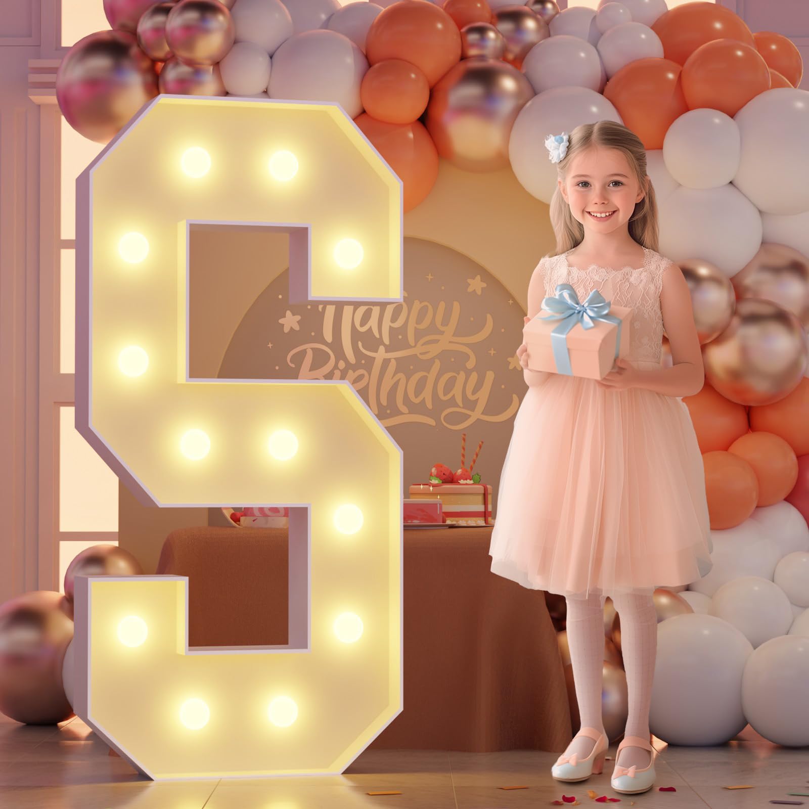 Photo 1 of Marquee Letters 4 Feet Tall, 4FT Marquee Light Up Letters S, Large Marquee Letter for Party Decoration, Birthday Marry Me Wedding Baby Shower Graduation Decor, Assembly Needed