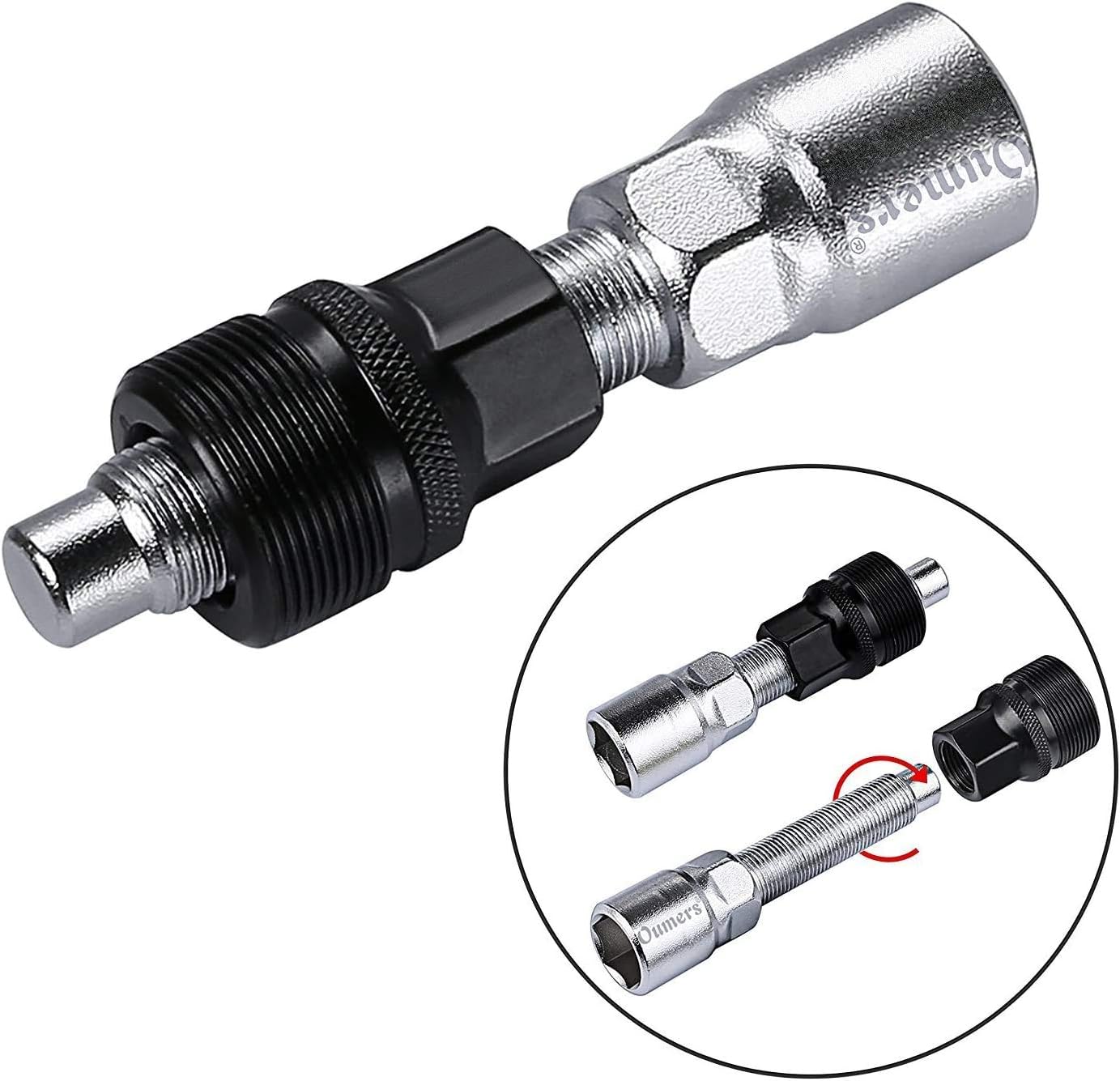Oumers Bike Crank Extractor and Bottom Bracket Remover with 16mm Spanner Wrench, Bicycle Crank Removal Tool Crank Puller Tool-Bike Crank Arm Remover Spanner Repair Tools Kit : Sports & Outdoors