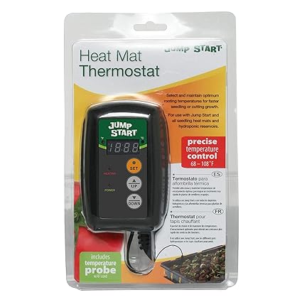 Amazon.com: Hydrofarm Hydroponic Seedling Heat Mat Digital Temperature Controller | MTPRTC (6 Pack): Sports & Outdoors