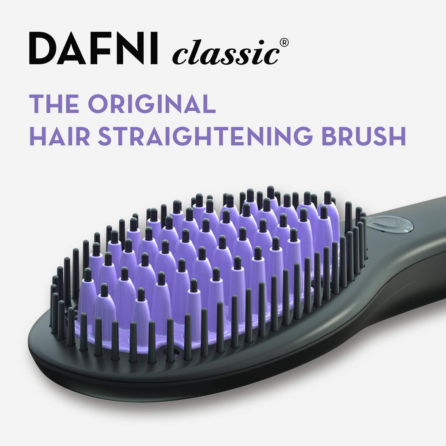 DAFNI The Original Hair Straightening Ceramic Brush Styles Hair Up to