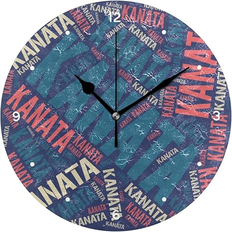 Amazon Co Jp 壁掛け時計 連続秒針 サイレント アナログ ウォールクロック 人気の名前 奏太 Kanata かなた柄 掛け時計 インテリア 並行輸入品 ホーム キッチン