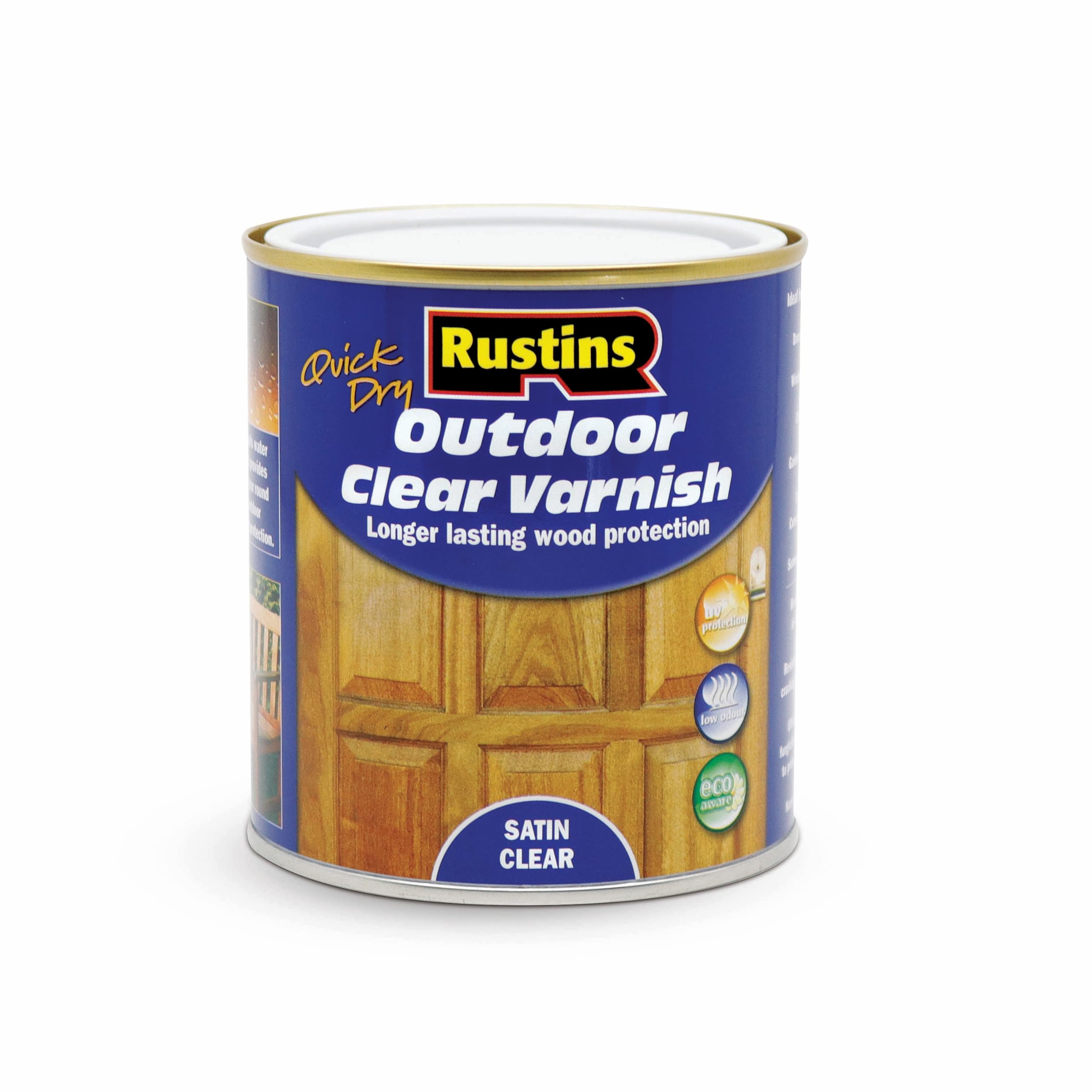 Rustins Quick Dry Outdoor Clear Varnish 500ml Satin