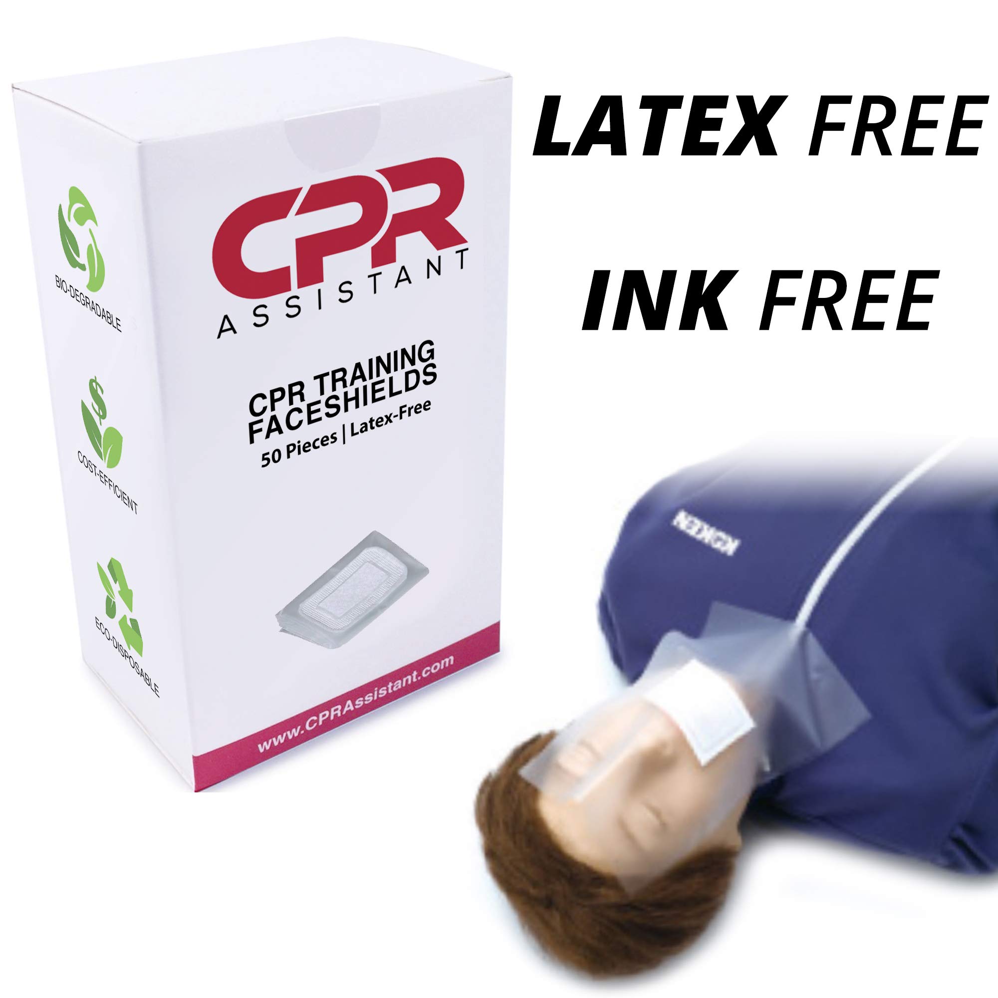 CPR Assistant Latex Free Disposable CPR Face Shields For CPR Training