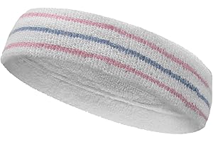 COUVER Tennis Style Premium Quality Athletic Terry Head Sweatband(1 Piece)