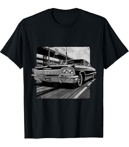 Amazon.com: Old School Lowrider T Shirt For Men Cholo Gangster