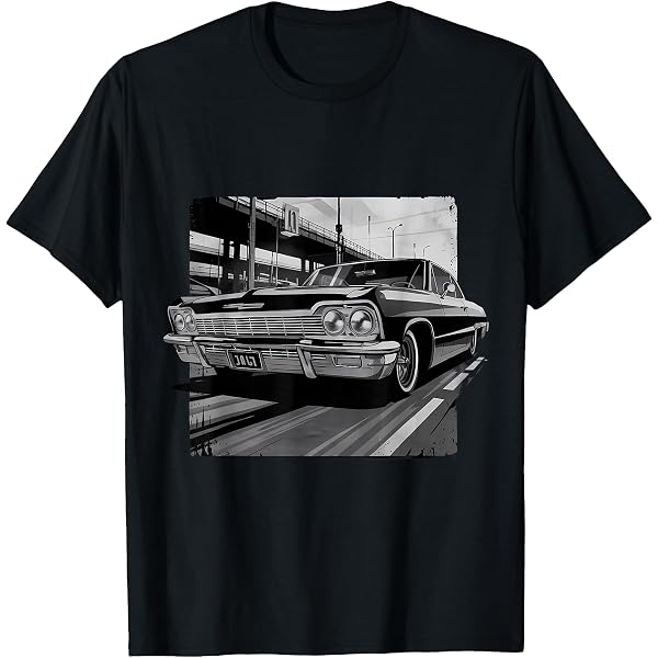 Amazon.com: Riding in My 64 Classic Lowrider Shirt Chicano Art Low