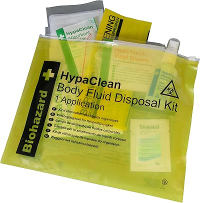 Safety First Aid Group HypaClean Body Fluid Disposal Kit in Wallet