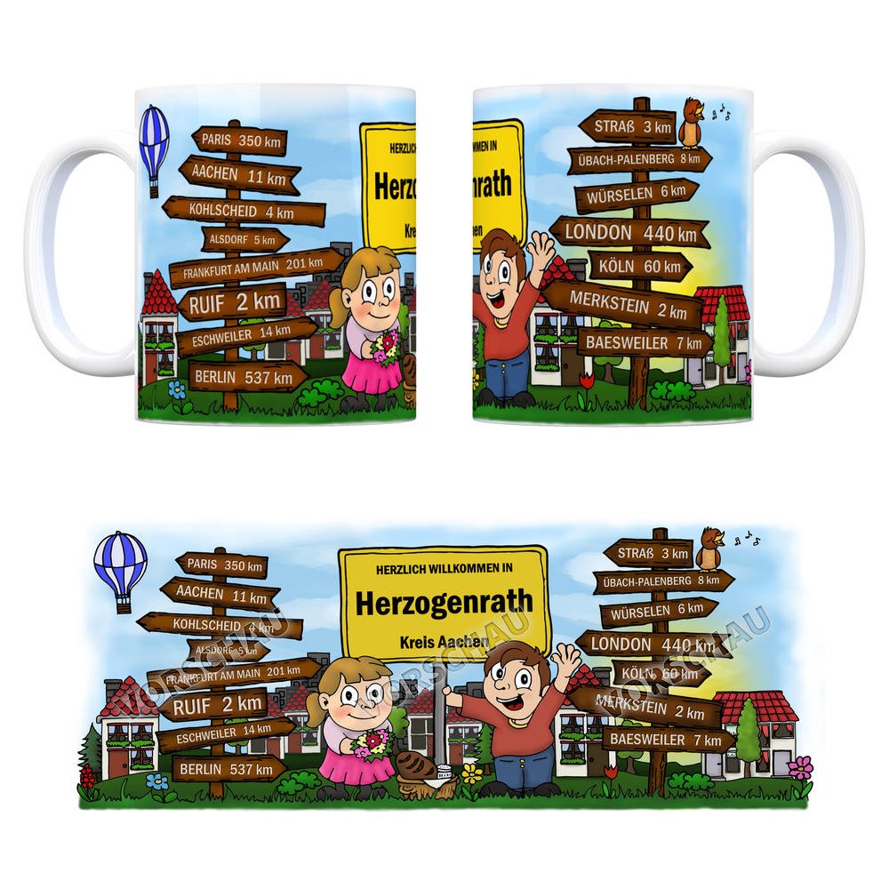 Trendaffe Herzlich Willkommen In Herzogenrath Kaffeebecher