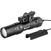 OLIGHT Odin Mini Ultra Compact 1250 Lumens Mlok Tactical Flashlight | 14,400 Candela, 240 Meters, Remote Pressure Switch, IPX8, Magnetic Charging, Slide Rail Mount for Hunting Outdoor Use