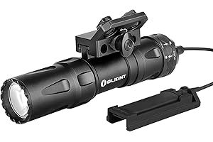 OLIGHT Odin Mini 1250 Lumens Ultra Compact Rechargeable Mlok-Mount Weaponlight, Removable Slide Rail Mount and Remote Switch, 240 Meters Beam Distance, Mlok Included